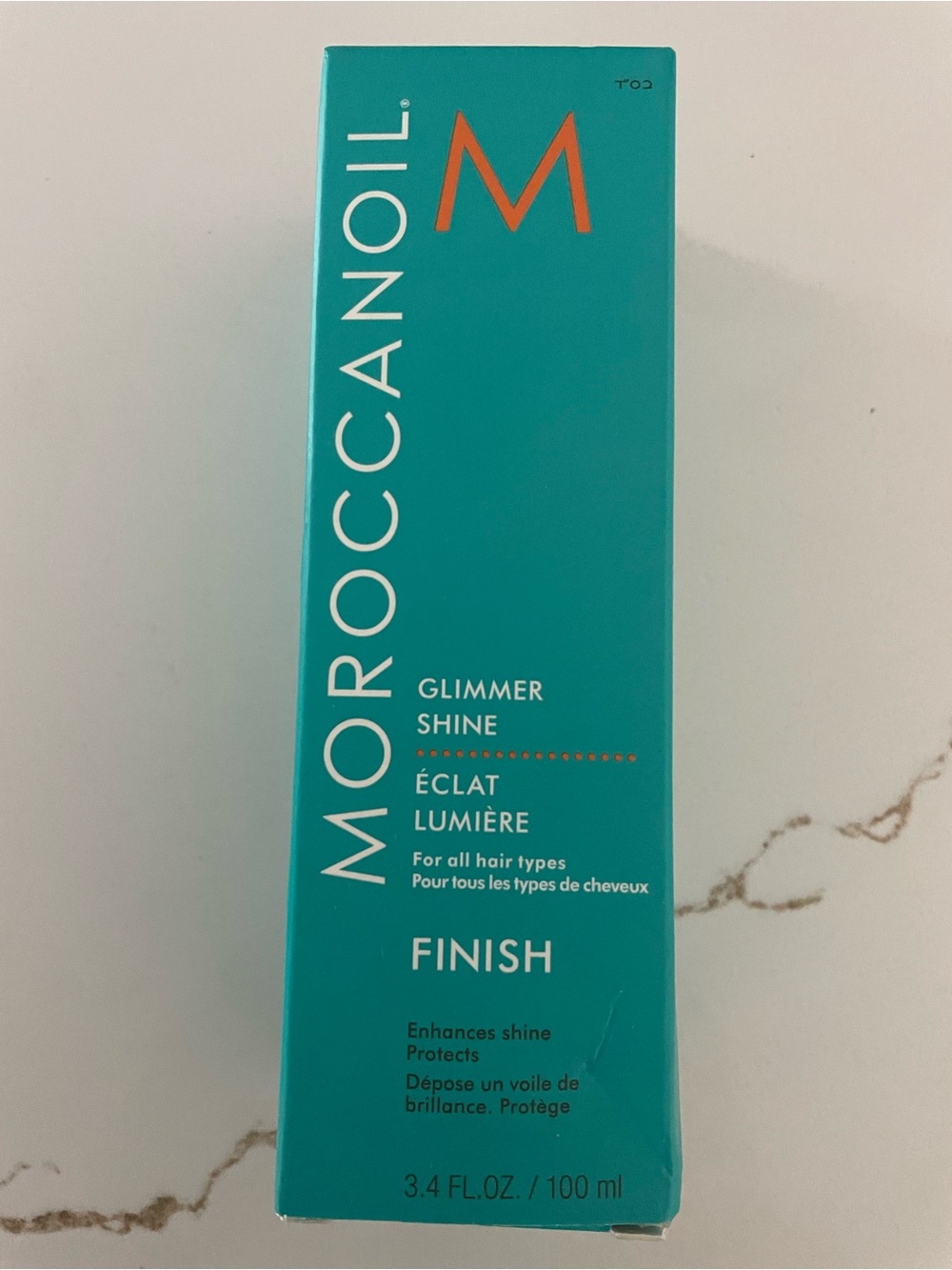 Brand new Moroccan oil glimmer shine finish 3.4 oz